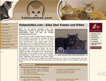 Tablet Screenshot of katzenkitten.com